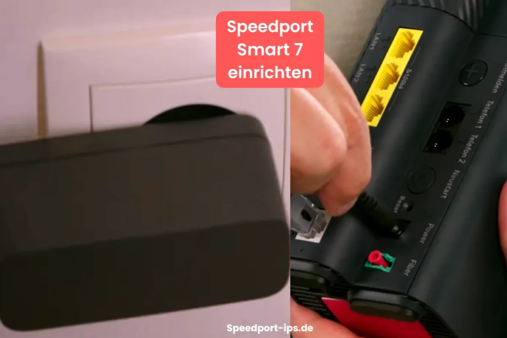 Speedport 7 einrichten und login