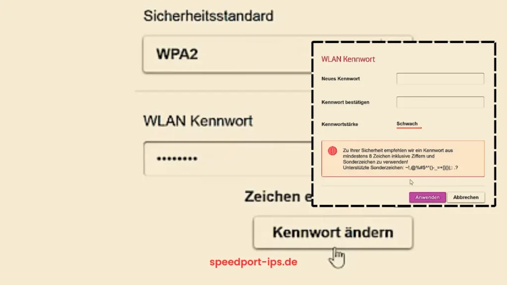 vodafone wlan keenwort andern